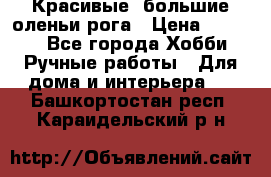 Красивые  большие оленьи рога › Цена ­ 3 000 - Все города Хобби. Ручные работы » Для дома и интерьера   . Башкортостан респ.,Караидельский р-н